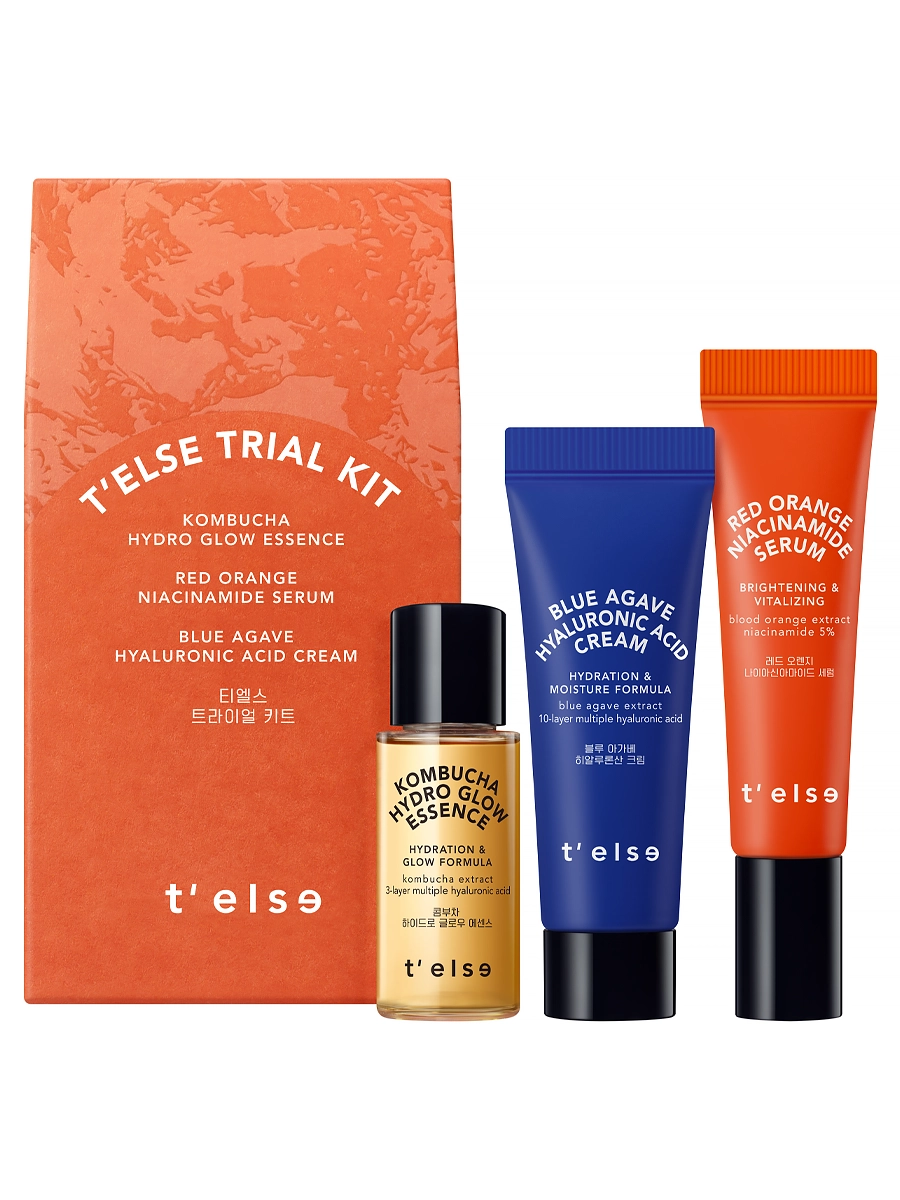 T'else Набор миниатюр: эссенция + сыворотка + крем Trial Kit 8+5+10 мл