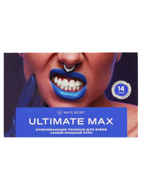White Secret Отбеливающие полоски для зубов на 4-10 тонов Ultimate Max 14 шт