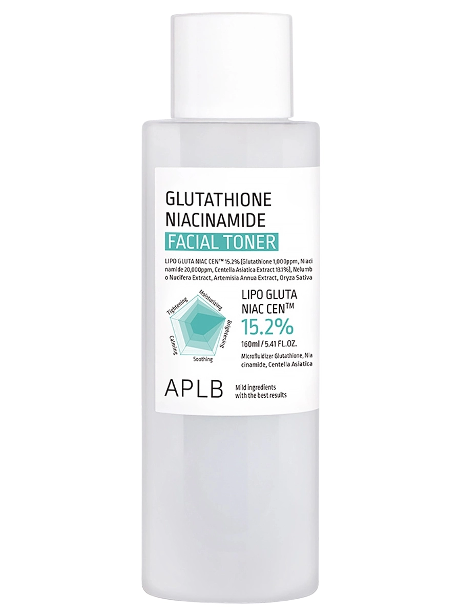 APLB Осветляющий тонер с глутатионом и ниацинамидом Glutathione Niacinamide Facial Toner 160 мл
