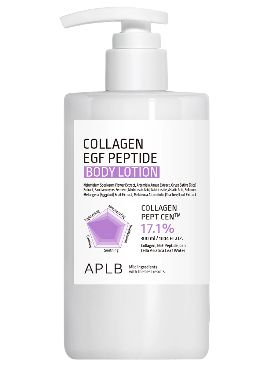APLB Укрепляющий лосьон для тела c коллагеном и пептидами Collagen EGF Peptide Body Lotion 300 мл