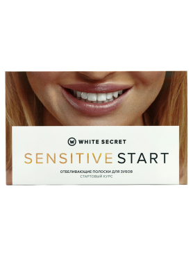 White Secret Отбеливающие полоски для зубов на 1-3 тонов Sensitive Start 7 шт