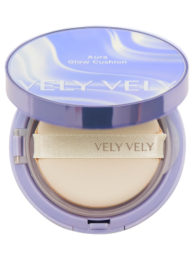Vely Vely Увлажняющий кушон с сияющим финишем – 21 светлый Aura Glow Cushion – 21 Light 15 гр