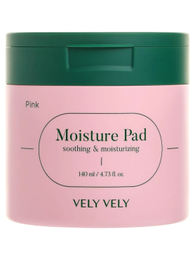 Vely Vely Увлажняющие тонер-пэды с экстрактом опунции Pink Moisture Pad 60 шт