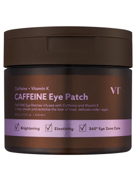 VT Cosmetics Тканевые патчи для век с кофеином и пептидами Caffeine Eye Patch 60 шт