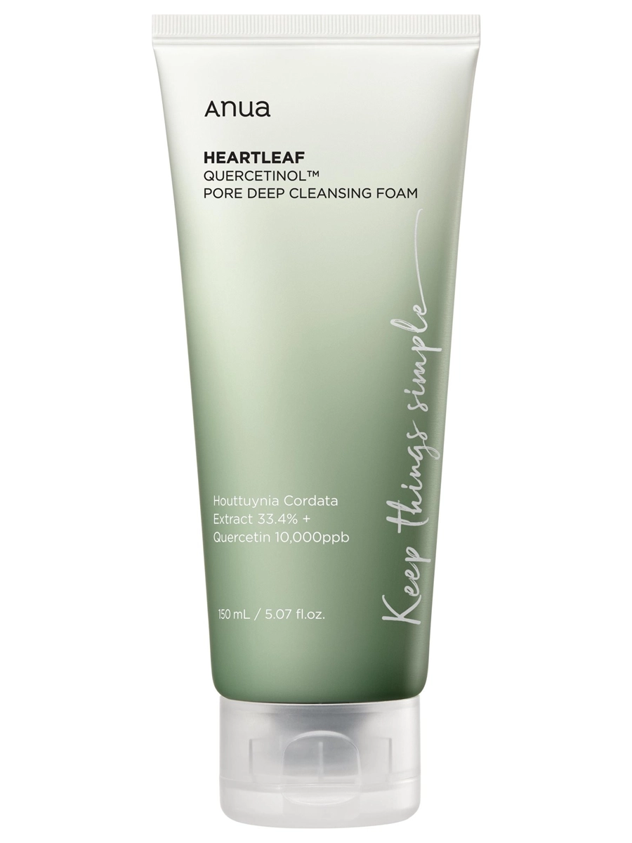 Anua Пенка-скраб с кверцетинолом для глубокого очищения пор Heartleaf Quercetinol Pore Deep Cleansing Foam 150 мл