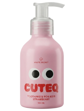 White Secret Зубная паста для детей 2-6 лет со вкусом клубники Cuteq Strawberry 100 мл
