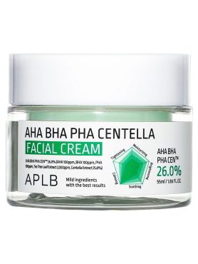 APLB Успокаивающий крем против воспалений AHA BHA PHA Centella Facial Cream 55 мл
