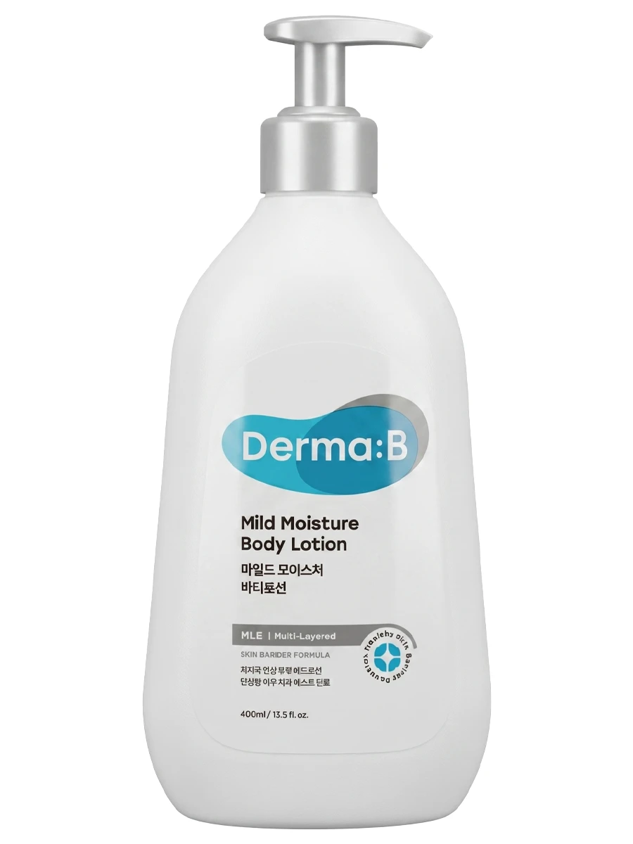 Derma:B Ламеллярный лосьон для чувствительной кожи тела Mild Moisture Body Lotion 400 мл