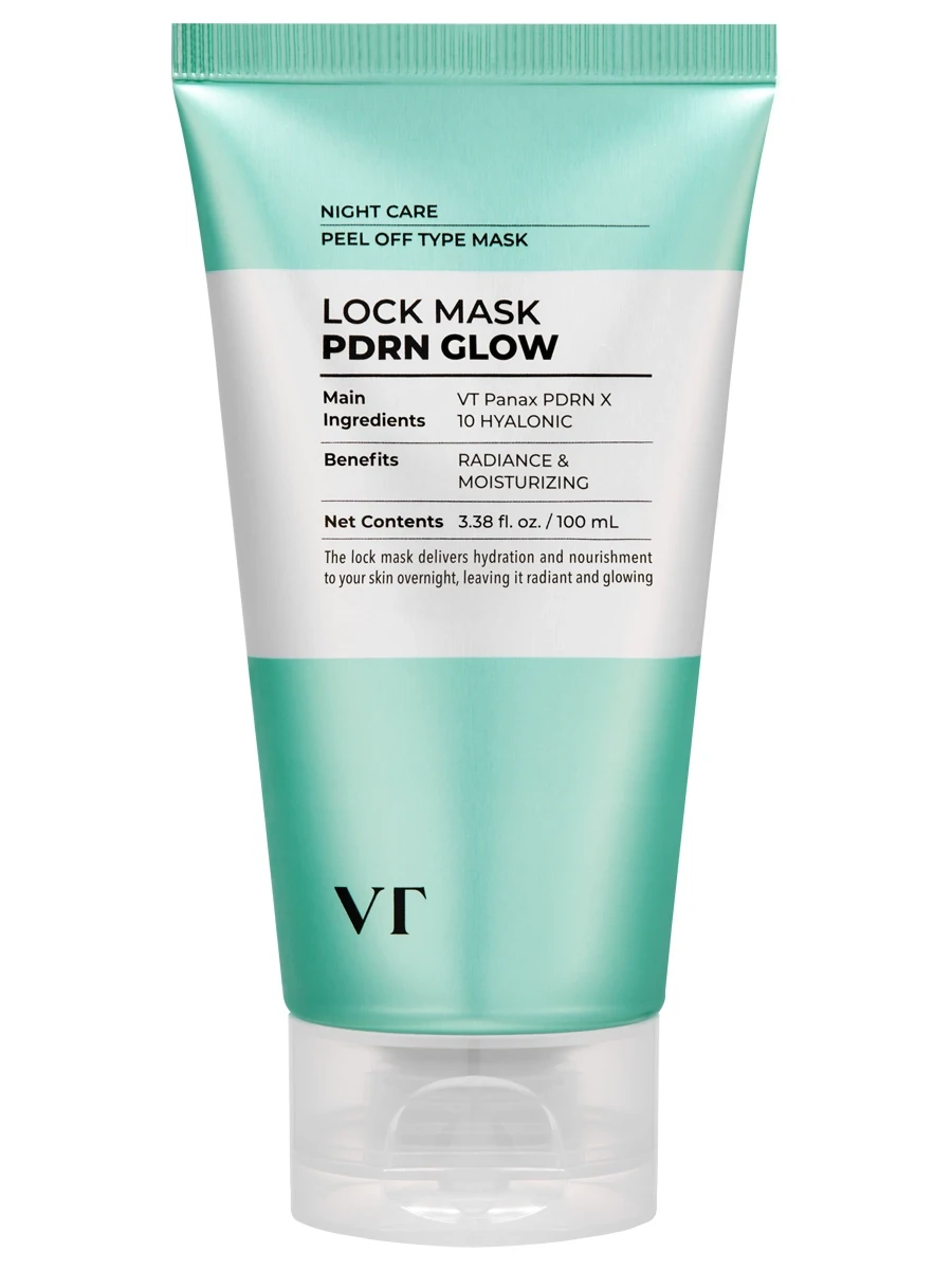 VT Cosmetics Ночная маска-плёнка с ПДРН для глубокого увлажнения и сияния кожи PDRN Glow Lock Mask 100 мл