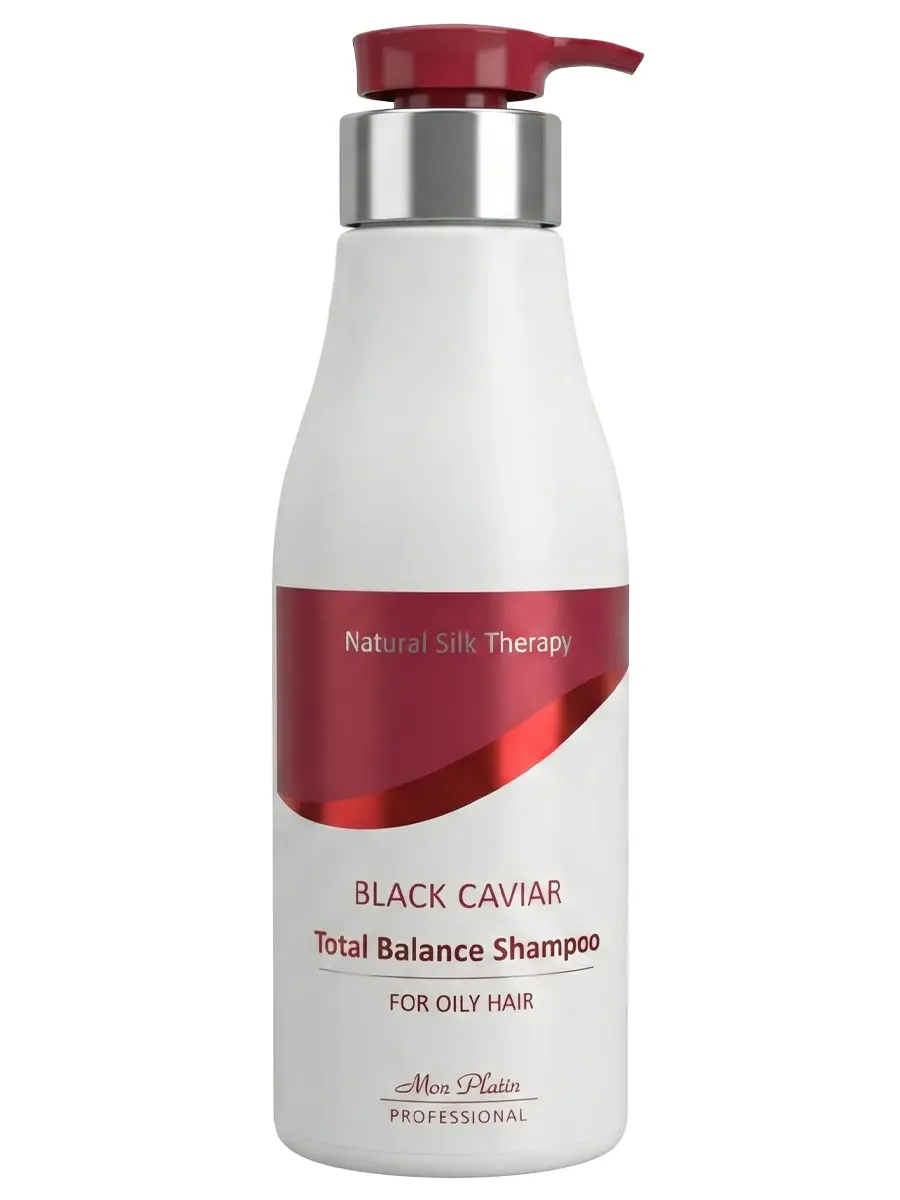 Mon Platin Professional Шампунь для жирных волос «Эффект 48 часов» Black Caviar Total Balance Shampoo 500 мл