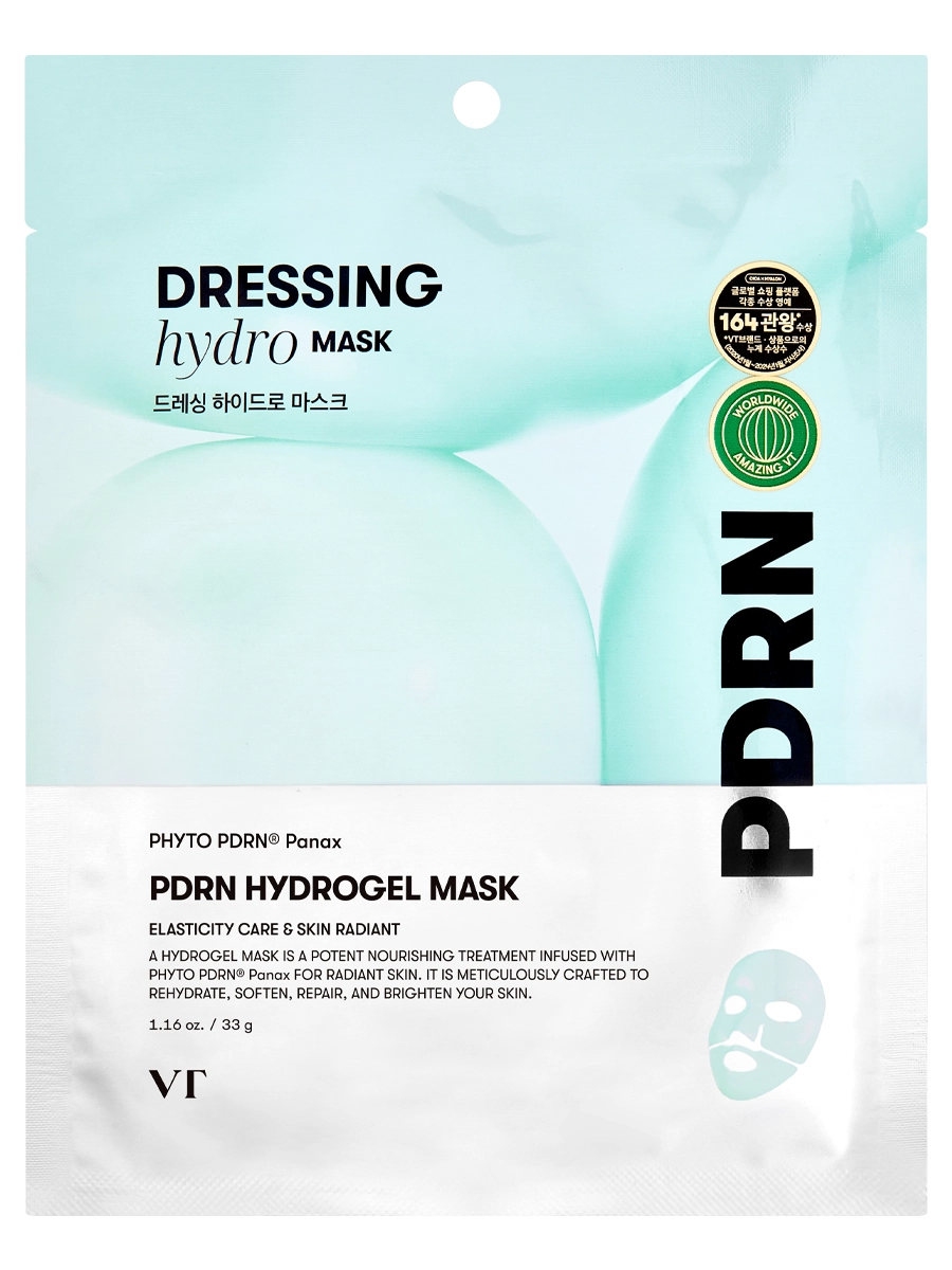 VT Cosmetics Гидрогелевая маска с микроиглами с ПДРН для упругости и сияния кожи PDRN Hydrogel Mask 35 гр