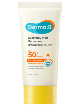Derma:B Ежедневный нежный солнцезащитный крем Everyday Mild Sunscreen SPF50+ PA++++ 50 мл