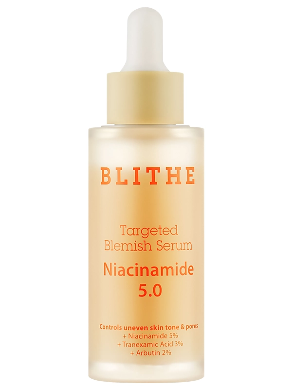 Blithe Осветляющая сыворотка с 5% ниацинамида против пигментации и постакне Niacinamide 5.0 Targeted Blemish Serum 30 мл