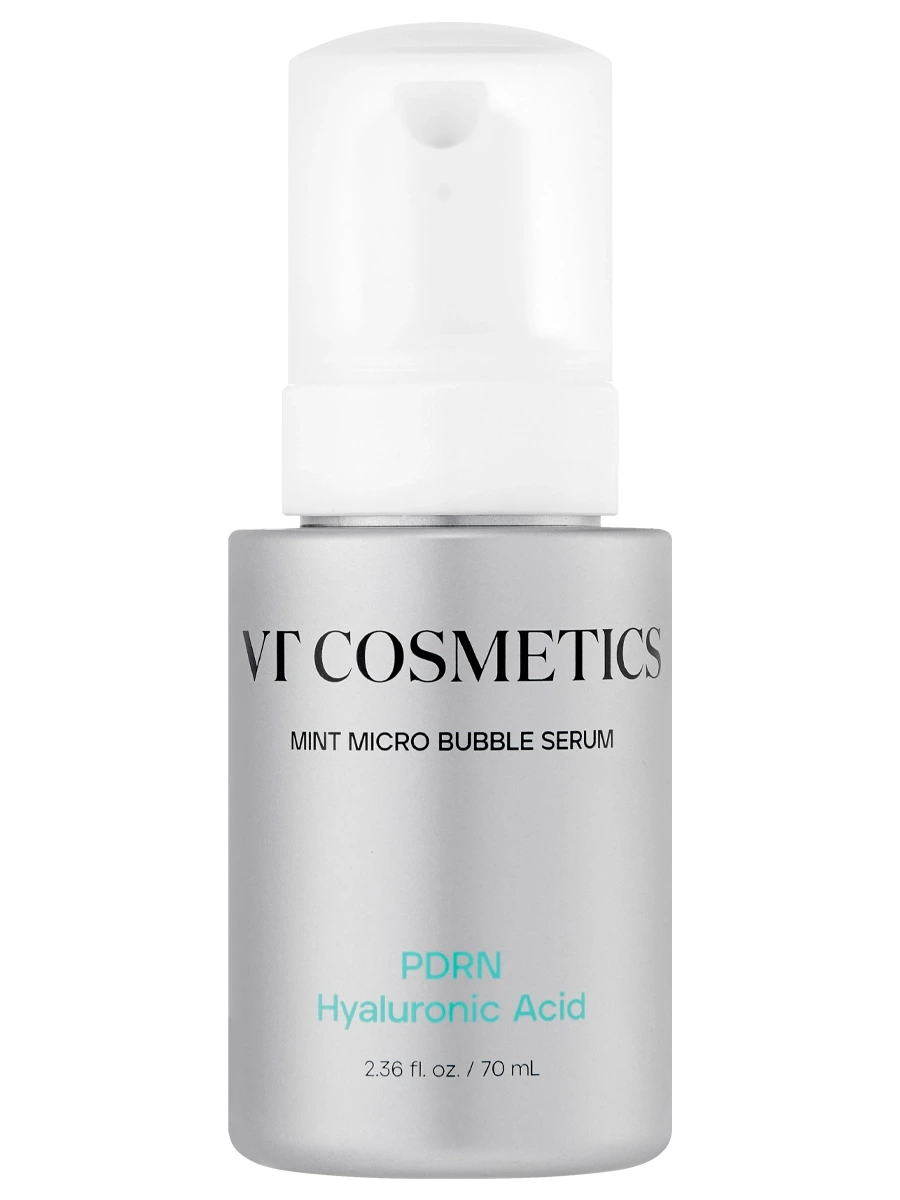 VT Cosmetics Пузырьковая сыворотка с ПДРН и гиалуроновой кислотой PDRN Hyaluronic Mint Micro Bubble Serum 70 мл