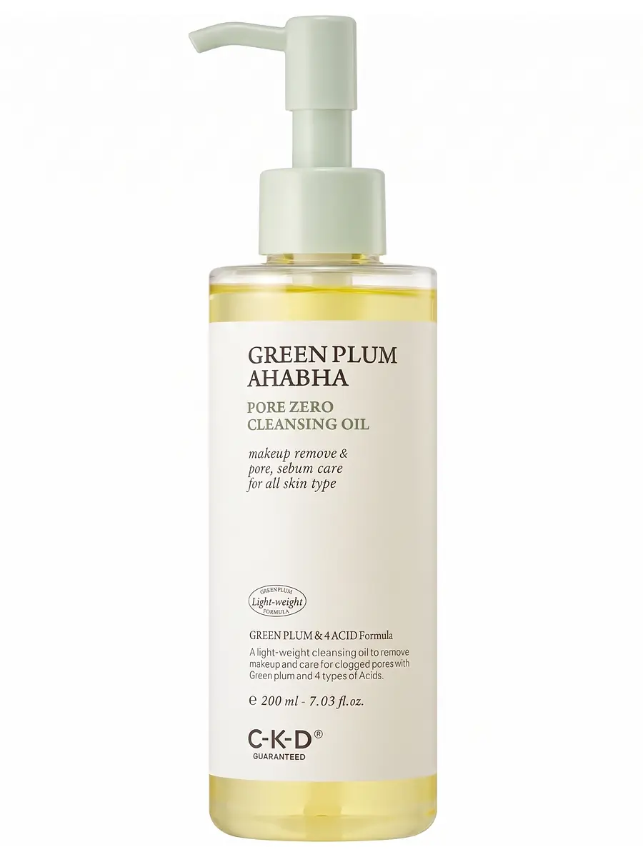 CKD Гидрофильное масло с экстрактом зеленой сливы Green Plum AHA BHA Pore Zero Cleansing Oil 200 мл