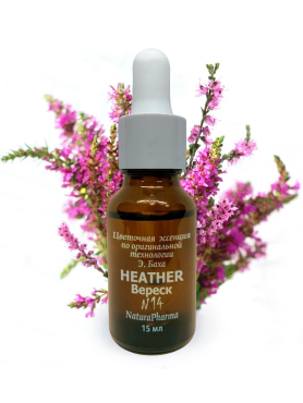 NaturaPharma Цветочная эссенция Баха №14 Вереск – Цветок идентичности Неаthеr 15 мл