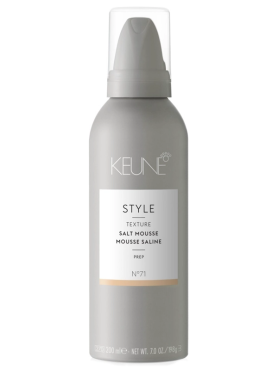 Keune Мусс для создания пляжных локонов с морской солью N.71 Style Salt Mousse 200 мл