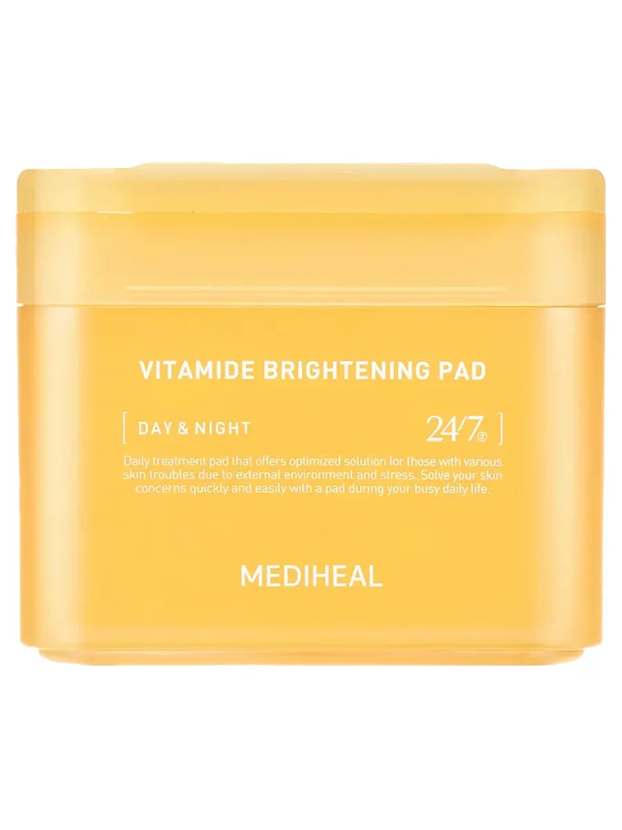 Mediheal Осветляющие тонер-пэды с комплексом витаминов Vitamide Brightening Pad 100 шт