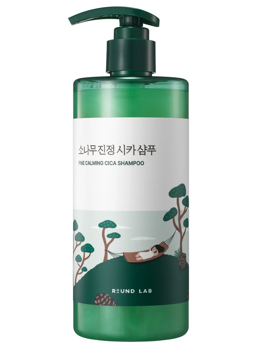 Round Lab Успокаивающий шампунь для волос с экстрактами сосны и центеллы Pine Calming Cica Shampoo 400 мл
