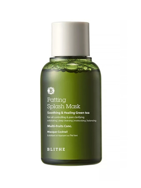 Blithe Сплэш-маска с зеленым чаем для восстановления и успокоения кожи Soothing & Healing Green Tea Patting Splash Mask 70 мл