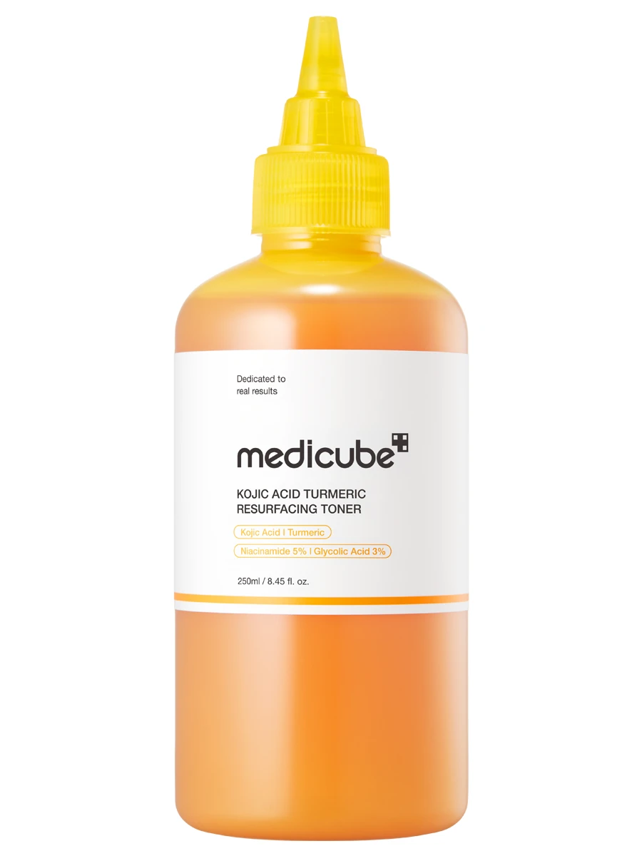 Medicube Отшелушивающий тонер с кислотами для ровного тона и сияния Kojic Acid Turmeric Resurfacing Toner 250 мл