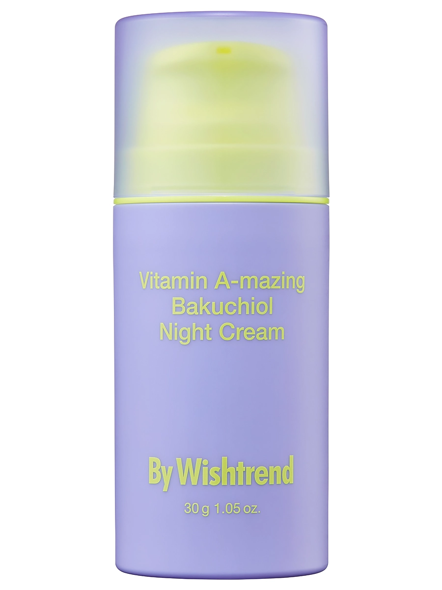 By Wishtrend Омолаживающий ночной крем для лица с ретинолом и бакучиолом Vitamin A-mazing Bakuchiol Night Cream 30 мл