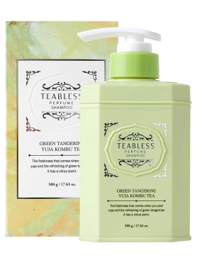 Teabless Парфюмированный шампунь «Зеленый мандарин» Green Tangerine Yuja Kombu Tea Perfume Shampoo 500 гр