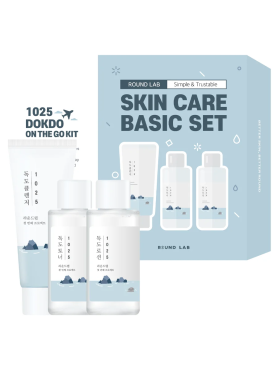 Round Lab Дорожный набор: очищающая пенка, тонер, лосьон 1025 Dokdo On The Go Kit 40+50+50 мл