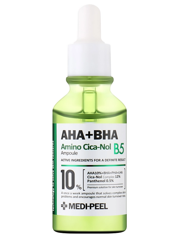 Medi-Peel Отшелушивающая ампула с кислотами и центеллой AHA BHA Amino Cica-Nol B5 Ampoule 30 мл