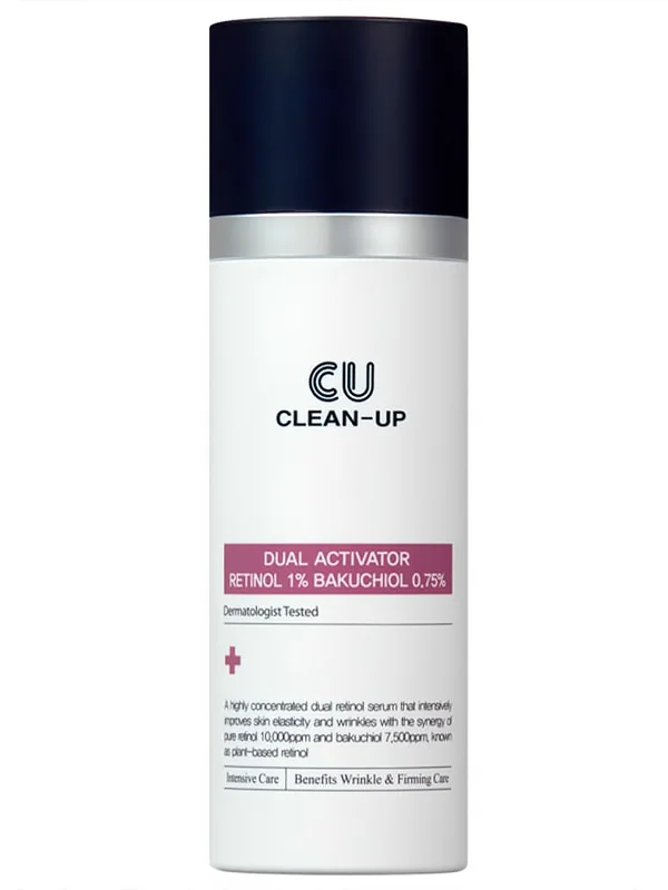 CU Skin Концентрированная сыворотка с ретинолом 1% и бакучиолом 0,75% Clean-Up Dual Activator 30 мл