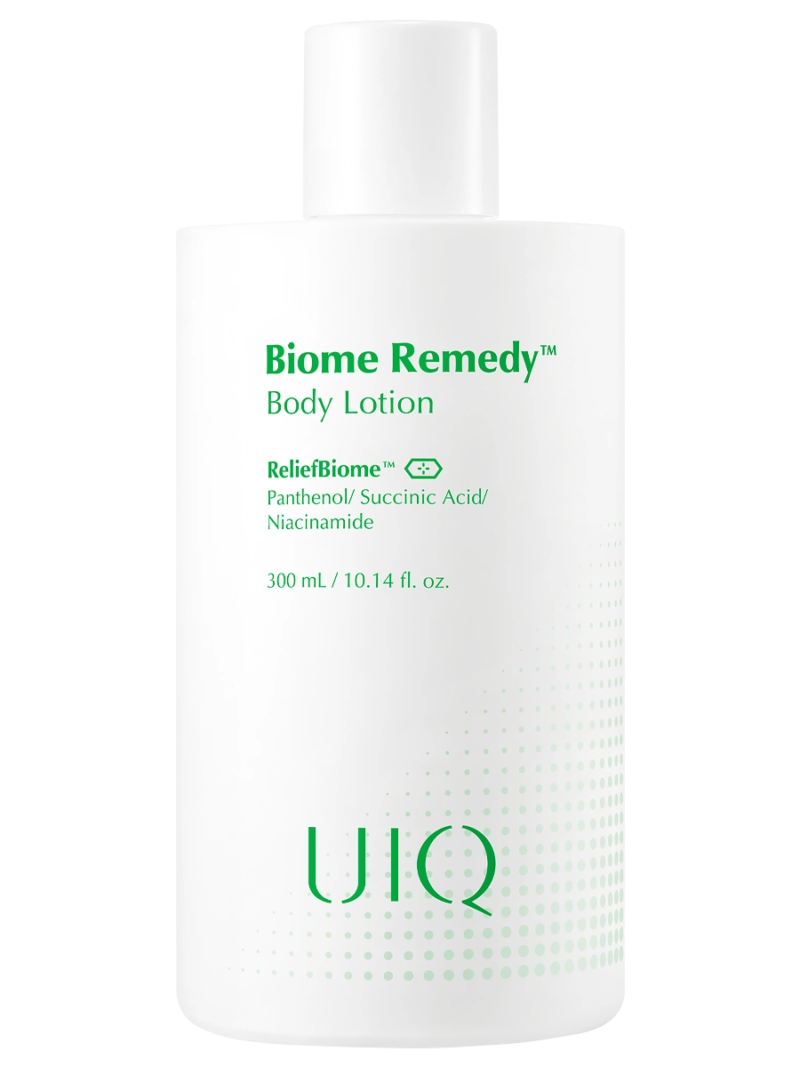 UIQ Легкий успокаивающий лосьон для тела с постбиотиками и пантенолом Biome Remedy Body Lotion 300 мл