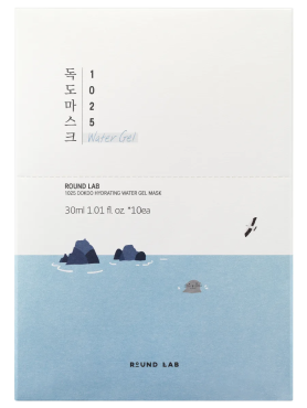 Round Lab Ультратонкая тканевая маска для глубокого увлажнения 1025 Dokdo Hydrating Water Gel Mask 30 мл х 10 шт