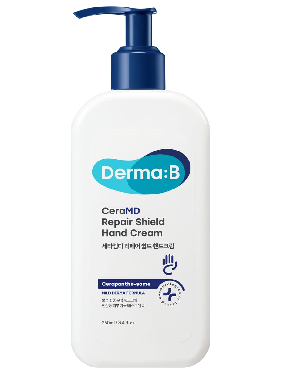 Derma:B Увлажняющий крем для рук с 5% масла ши и керамидами CeraMD Repair Shield Hand Cream 250 мл
