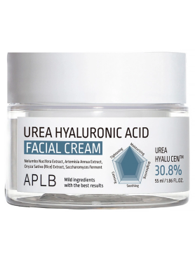 APLB Увлажняющий крем с мочевиной и гиалуроновой кислотой Urea Hyaluronic Acid Facial Cream 55 мл