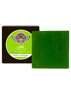 Kondor Мыло ручной работы «Лайм» Hair&Body Handmade Soap 130 гр
