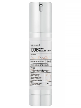 VT Cosmetics Бустер-сыворотка с муцином улитки и микроиглами 100B Snail Cica Reedle Shot 50 мл