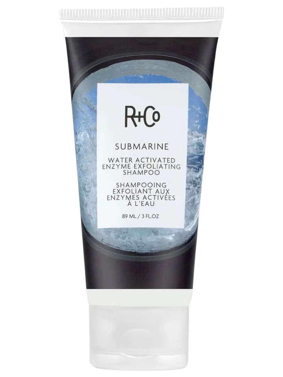 R+Co Шампунь-эксфолиант с гидроактивируемыми энзимами «Субмарина» Submarine Water Activated Enzyme Exfoliating Shampoo 89 мл