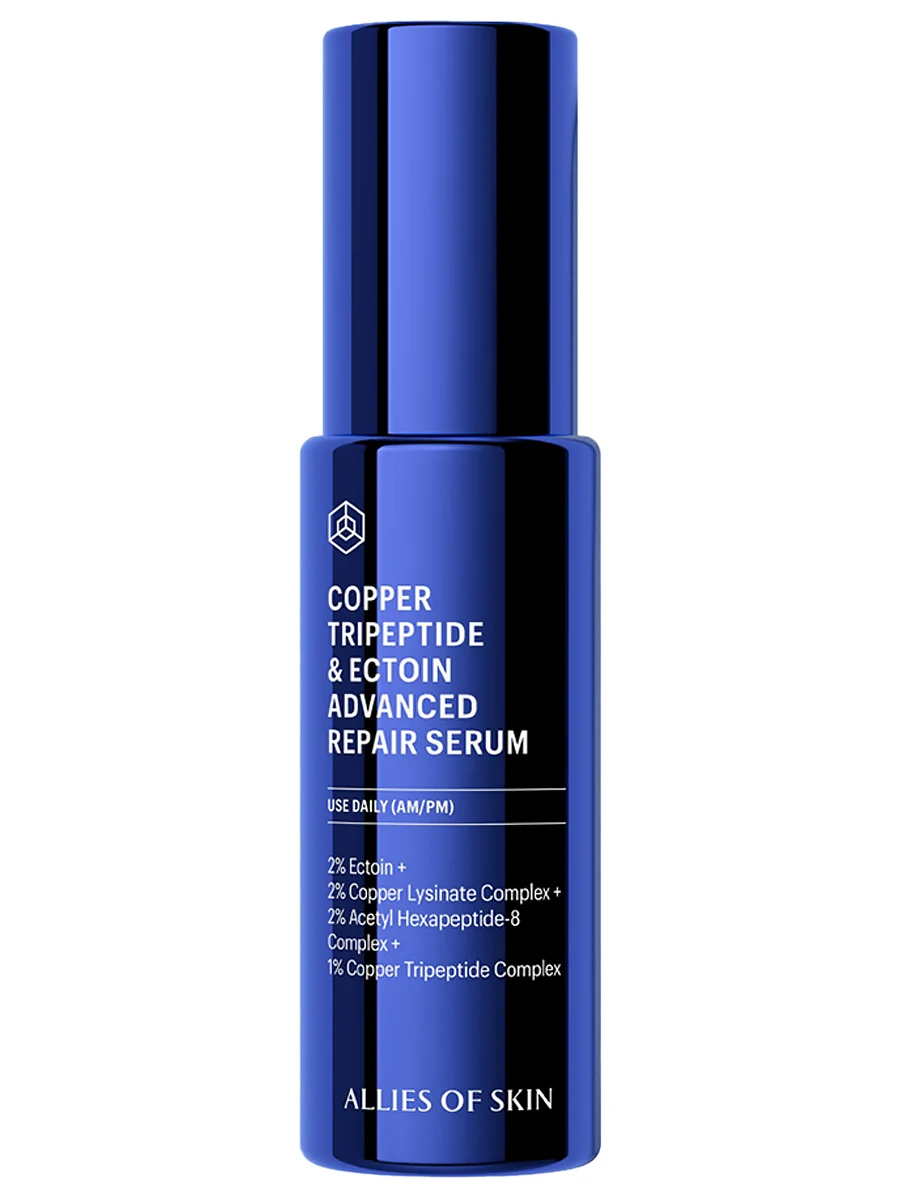 Allies of Skin Восстанавливающая сыворотка с трипептидом меди и эктоином Copper Tripeptide & Ectoin Advanced Repair 30 мл