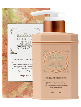 Teabless Парфюмированный лосьон «Инжир, Персик» Fig Peach Oolong Tea Perfume Body Lotion 480 гр