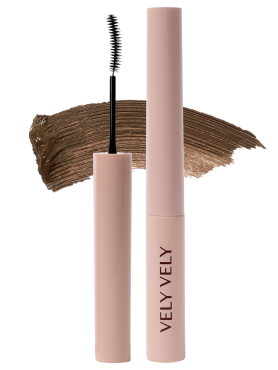 Vely Vely Супертонкая стойкая тушь для ресниц – коричневый Super Slim Mascara – 02 Brown 3.2 гр