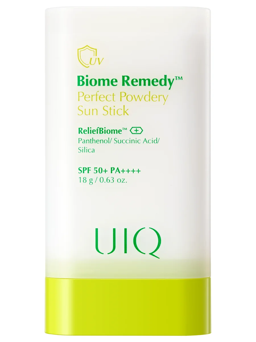 UIQ Пудровый солнцезащитный стик SPF50 Biome Remedy Perfect Powdery Sun Stick 18 гр