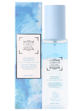 Teabless Парфюмированный мист для тела и волос с ароматом хлопка Cotton Blue Mallow Tea Perfume Hair&Body Mist 100 мл