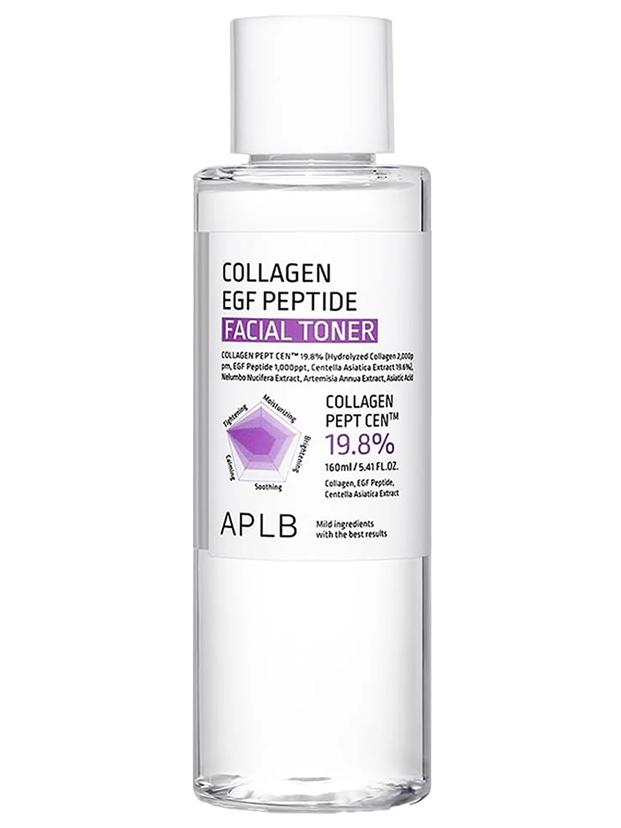 APLB Тонер с пептидами и коллагеном для упругости кожи Collagen EGF Peptide Facial Toner 160 мл