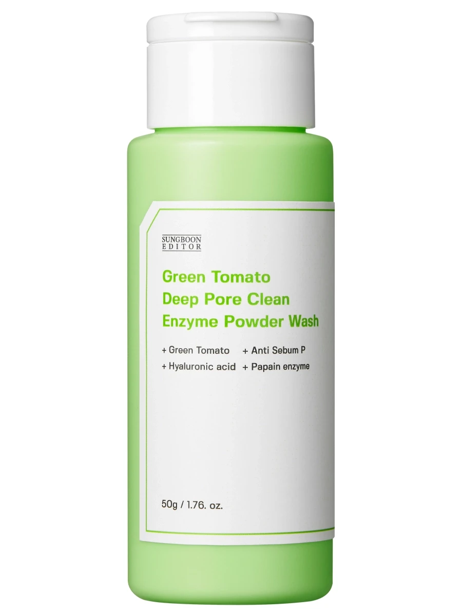 Sungboon Editor Энзимная пудра для глубокого очищения пор Green Tomato Deep Pore Clean Enzyme Powder Wash 50 гр