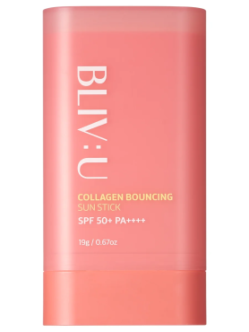 BLIV:U Коллагеновый солнцезащитный стик с пептидами SPF50+ PA++++ Collagen Bouncing Sun Stick 19 гр