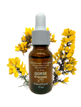 NaturaPharma Цветочная эссенция Баха №13 Утесник – Цветок надежды Gorse 15 мл