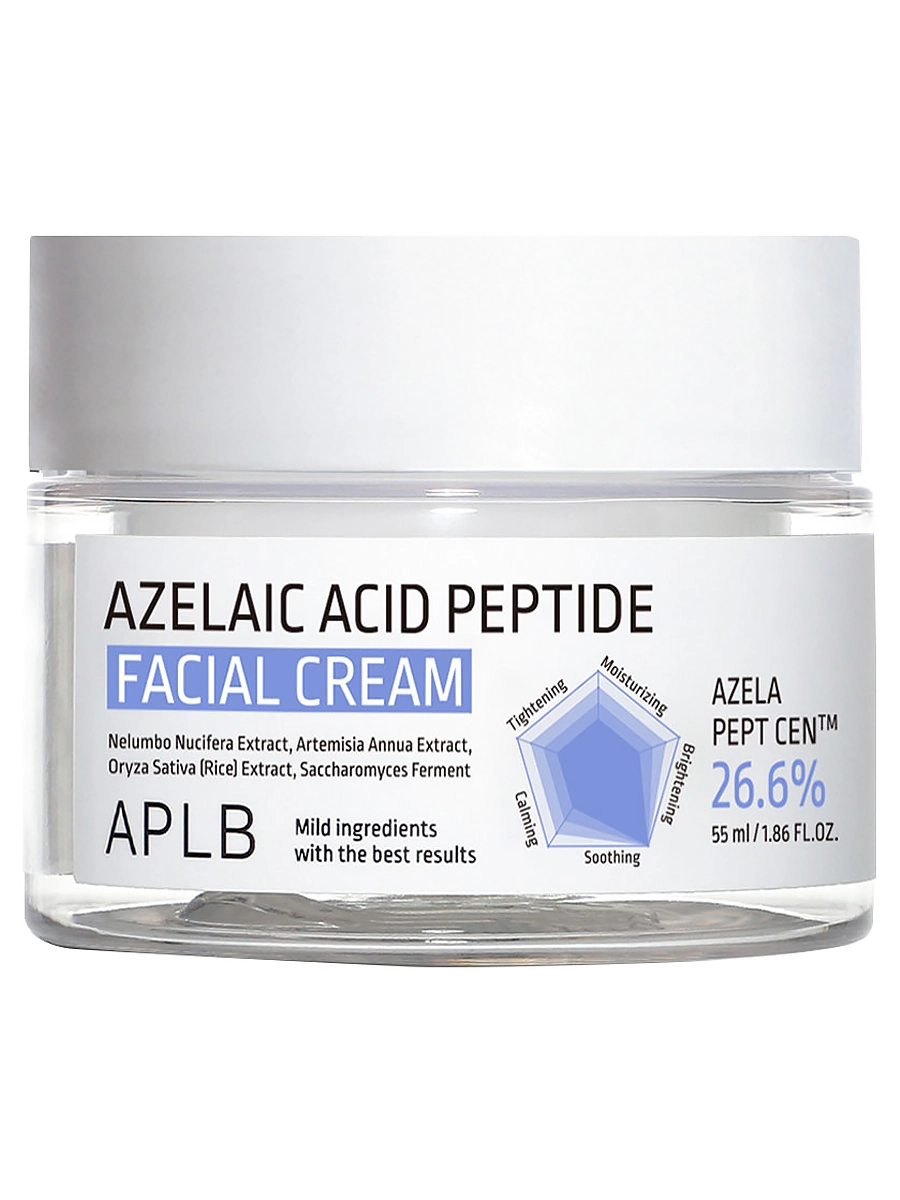 APLB Противовоспалительный крем с азелаиновой кислотой и пептидами Azelaic Acid Peptide Facial Cream 55 мл