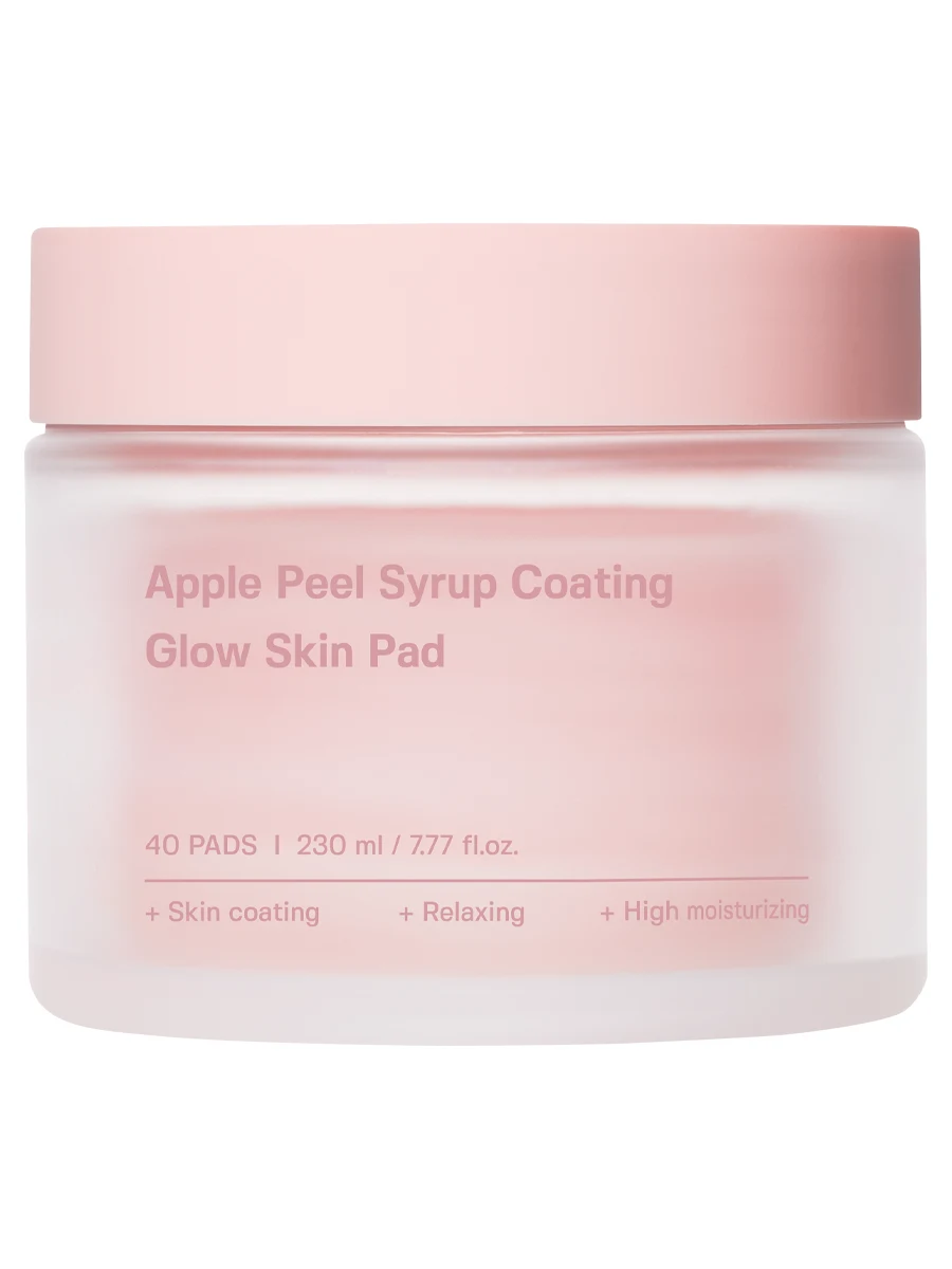 Sungboon Editor Выравнивающие пэды с экстрактом яблока для сияния Apple Peel Syrup Coating Glow Skin Pad 40 шт
